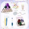 Citrus; Flower Bouquet Crochet Blanket Kit for Beginners Adults | Bellflower Floral Blanket DIY Crochet Kit with Soft Yarn, Hooks, Accessories & Step-by-Step Instructions | Creative Handmade Craft Gift Set; Category:Crochet Kits; Image:7